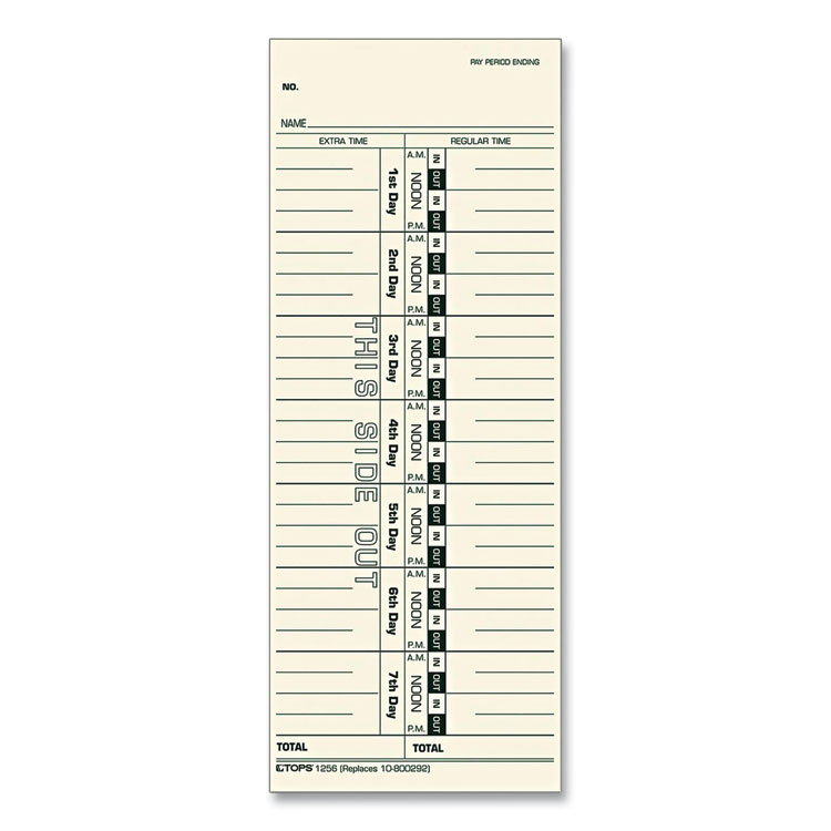 TOP1256 CARD,TIME,ACR/SX/CN,3.5X9