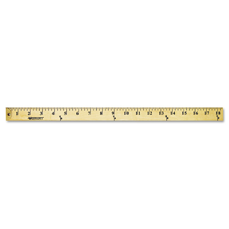Picture of Wood Yardstick with Metal Ends, 36"