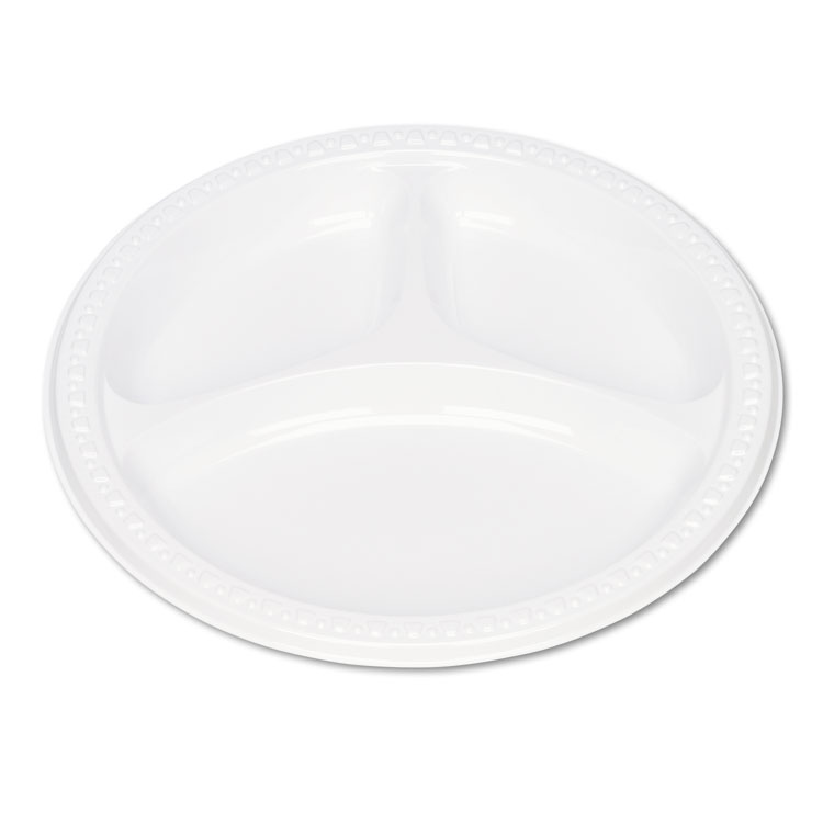 TBL19644WH PLATE,DIVID PLAS,WE 125PK