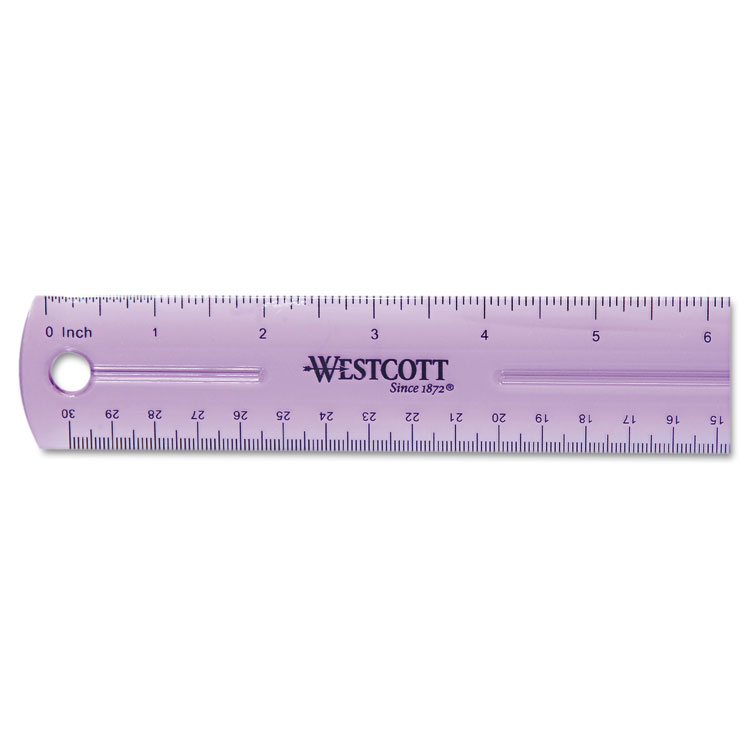 Picture of Westcott® 12" Jewel Colored Ruler (ACM12975)