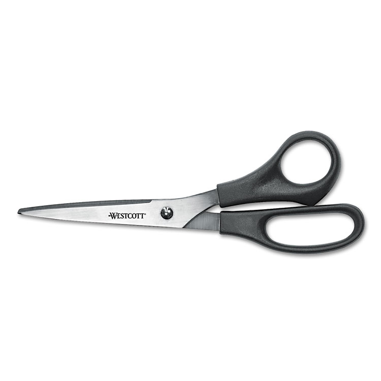 Picture of Value Line Stainless Steel Shears, Black, 8" Long