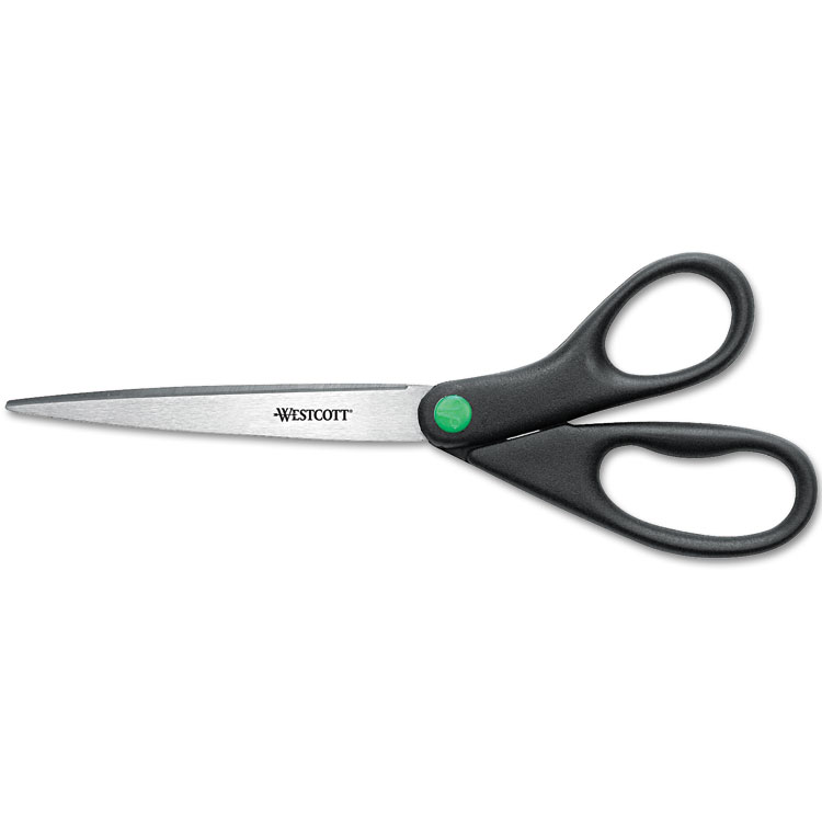 Picture of KleenEarth Recycled Scissors, Black, 9" Long