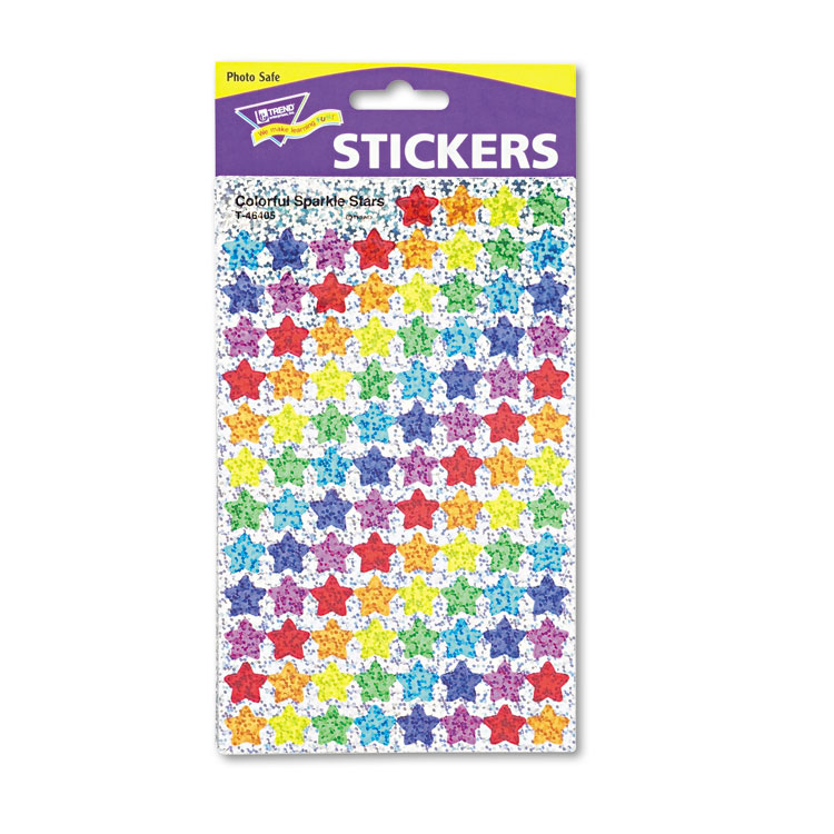 Picture of SuperSpots and SuperShapes Sticker Variety Packs, Sparkle Stars, 1,300/Pack