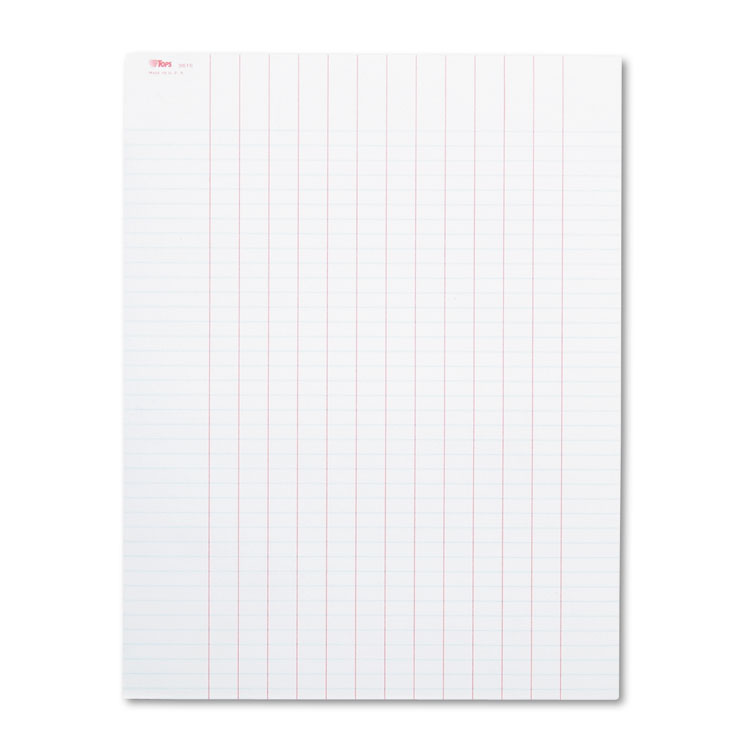 Picture of Data Pad with Plain Column Headings, 8 1/2 x 11, White, 50 Sheets