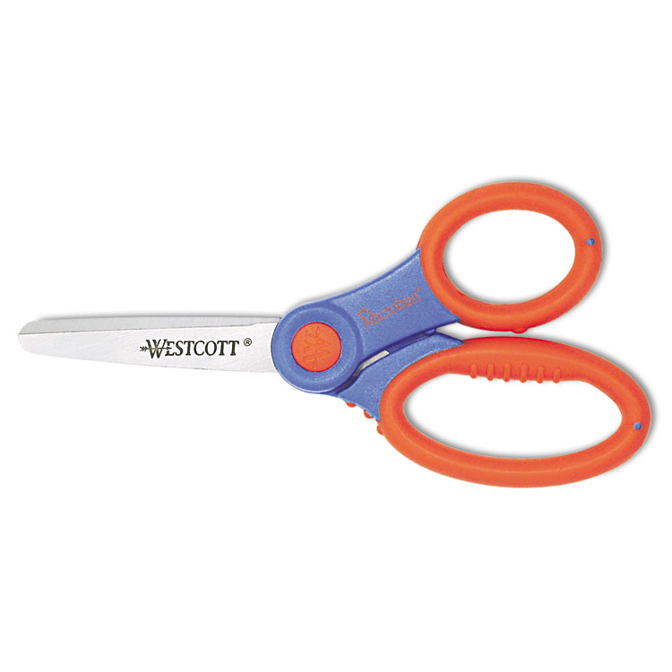 Picture of Soft Handle Kids Scissors with Antimicrobial Protection, 5" Blunt