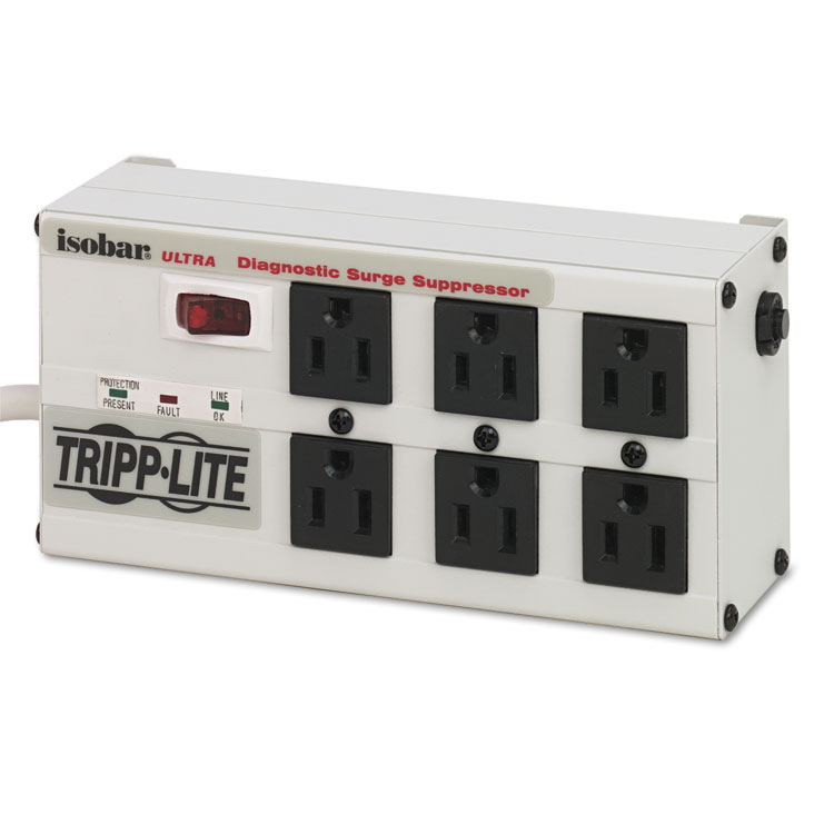 Picture of ISOBAR6ULTRA Isobar Surge Suppressor Metal, 6 Outlets, 6 ft Cord, 3330 Joules