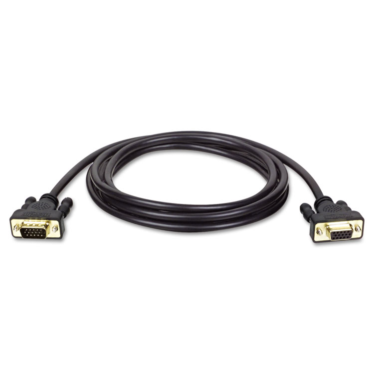 Picture of VGA Monitor Extension Cable, HD15 Female to HD15 Male,10 ft, Black