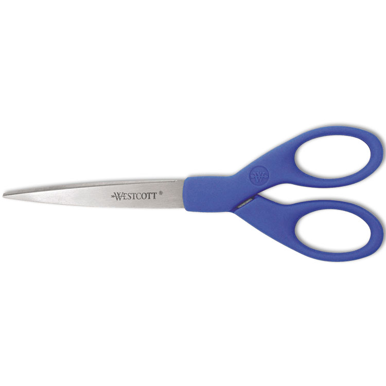 Picture of Preferred Line Stainless Steel Scissors, 7" Long, Blue