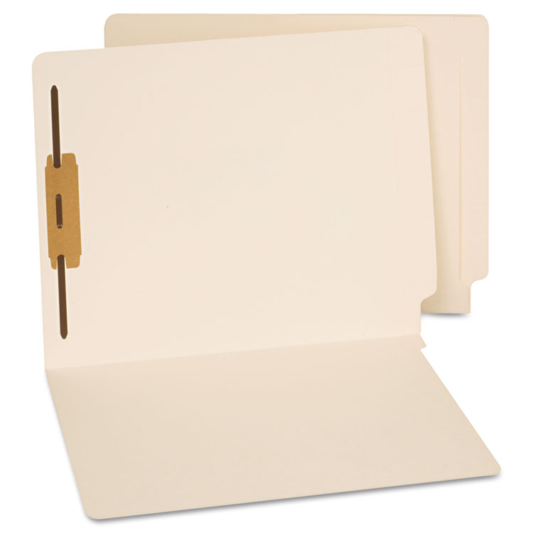 Picture of End Tab Folders, One Fastener, Letter, Manila, 50/Box
