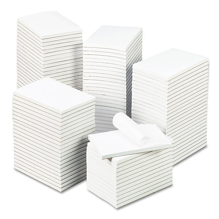 Picture of Bulk Scratch Pads, Unruled, 4 x 6, White, 100 Sheet Pads, 120 Pads/Carton