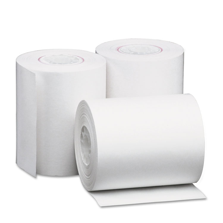 Picture of Single-Ply Thermal Paper Rolls, 2 1/4" x 80 ft, White, 50/Carton