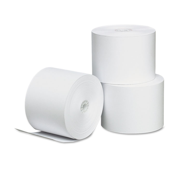 Picture of Single-Ply Thermal Paper Rolls, 2 1/4" x 165 ft, White, 3/Pack