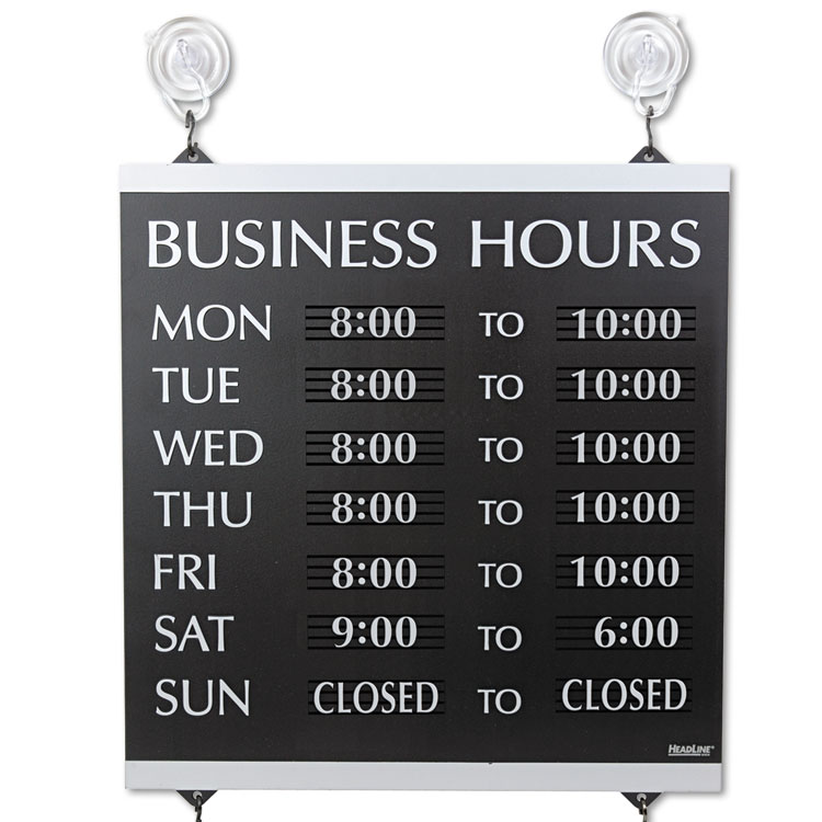 Business Hours Sign_Heavy Duty