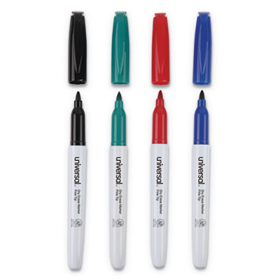 Universal UNV43670 Bullet Tip Pen Style Dry Erase Marker, Color Assortment