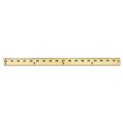 ACM-10425: Westcott Wood Yardstick with Metal Ends, 36