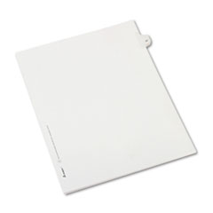 Allstate-Style Legal Exhibit Side Tab Divider, Title: 47, Letter, White, 25/Pack