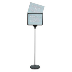 Sign(ware) Pedestal Sign, 14 x 11, Assorted Signage, Black Frame