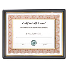Economy Framed Achievement/Appreciation Awards, 11 x 8.5, Horiztontal Orientation, White with Black Border