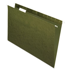 Standard Green Hanging Folders, Legal Size, 1/5-Cut Tab, Standard Green, 25/Box