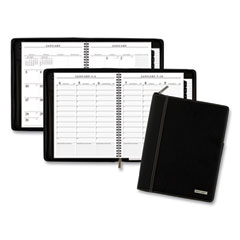 At-A-Glance Executive Weekly/Monthly Appointment Book - Julian Dates - Weekly, Monthly - 12 Month - January 2024 - December 2024 - 8:00 AM to 5:45 PM - Quarter-hourly - 1 Week, 1 Month Double Page Layout - 8 1/4 x 10 7/8" Sheet Size - Black - Simulated Leather - Pocket