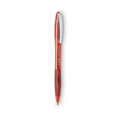 GLIDE Ballpoint Pen, Retractable, Medium 1 mm, Red Ink, Red Barrel, Dozen