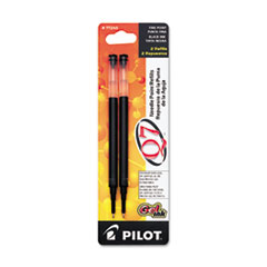 Refill for Pilot Retractable Q7, G2, Precise BeGreen and Dr Grip Gel Pens, Fine Needle Tip, Black Ink, 2/Pack