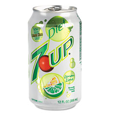 Diet Lemon-Lime Soft Drink, 12 oz Can, 24/Carton