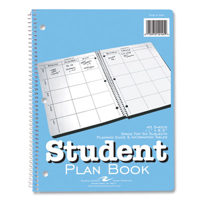 Student Plan Book, Homework/Assignment-Tracking, 22-Weeks: Six-Subject ...