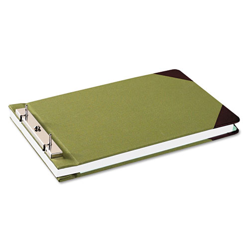 Picture of Canvas Sectional Storage Post Binder, 2 Posts, 3" Capacity, 8.5 x 14, Green
