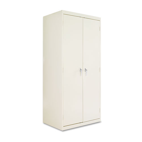 Picture of Assembled 78" High Heavy-Duty Welded Storage Cabinet, Four Adjustable Shelves, 36w x 24d, Putty