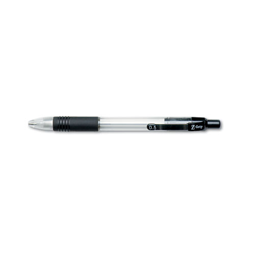 Z-Grip+Mechanical+Pencil%2C+0.5+mm%2C+HB+%28%232%29%2C+Black+Lead%2C+Clear%2FBlack+Barrel%2C+Dozen