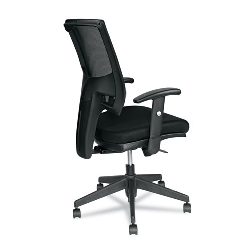 Picture of Alera Epoch Series Fabric Mesh Multifunction Chair, Supports Up to 275 lb, 17.63" to 22.44" Seat Height, Black