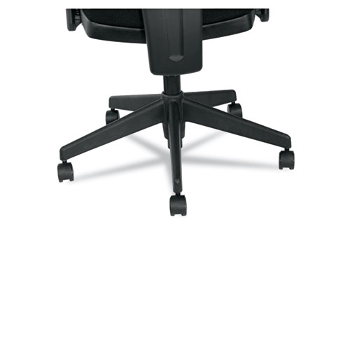 Picture of Alera Epoch Series Fabric Mesh Multifunction Chair, Supports Up to 275 lb, 17.63" to 22.44" Seat Height, Black