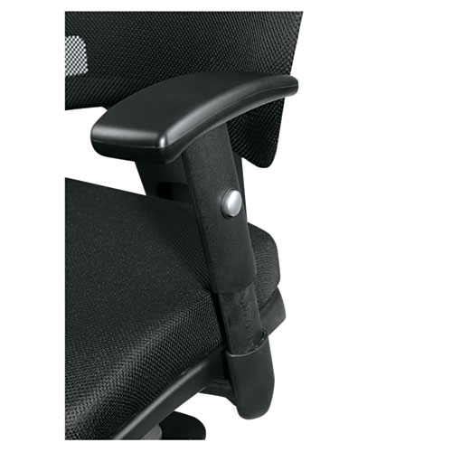 Picture of Alera Epoch Series Fabric Mesh Multifunction Chair, Supports Up to 275 lb, 17.63" to 22.44" Seat Height, Black