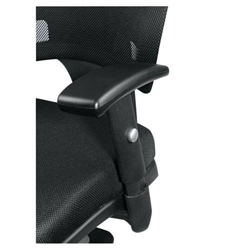 Picture of Alera Epoch Series Fabric Mesh Multifunction Chair, Supports Up to 275 lb, 17.63" to 22.44" Seat Height, Black