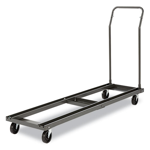Picture of Chair/Table Cart, Metal, 600 lb Capacity, 20.86" x 50.78" to 72.04" x 43.3", Black