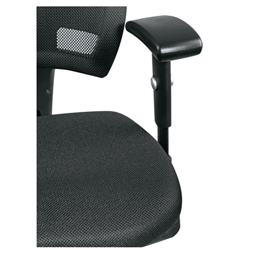 Picture of Alera Epoch Series Fabric Mesh Multifunction Chair, Supports Up to 275 lb, 17.63" to 22.44" Seat Height, Black