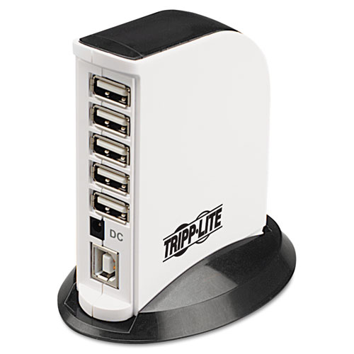 Picture of USB 2.0 Hub, 7 Ports, Black/White