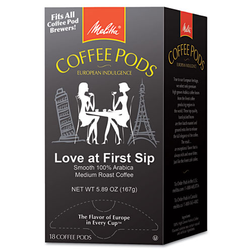 Picture of Coffee Pods, Love at First Sip (Medium Roast), 18 Pods/Box