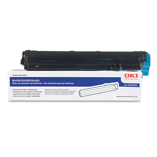 Picture of 43502301 Toner, 3,000 Page-Yield, Black