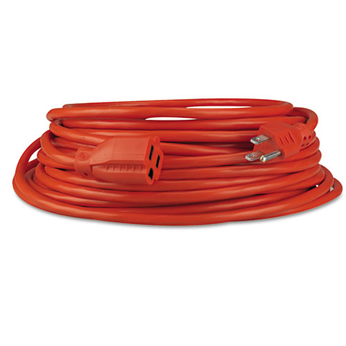 Picture of Indoor/Outdoor Extension Cord, 25 ft, 13 A, Orange