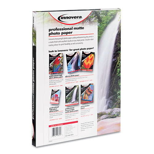 Picture of Heavyweight Photo Paper, 11 mil, 8.5 x 11, Matte White, 50/Pack