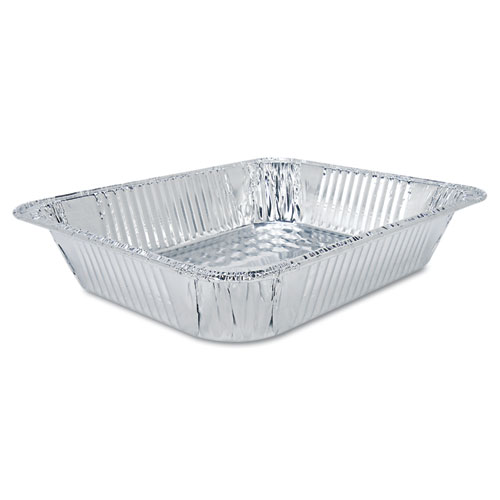 Picture of Aluminum Steam Table Pans, Half-Size Shallow, 1.69" Deep, 10.38 x 12.75, 100/Carton