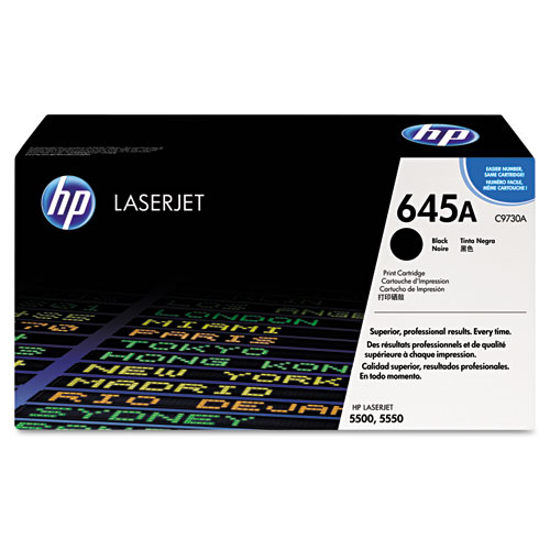 Picture of HP 645A, (C9730A) Black Original LaserJet Toner Cartridge