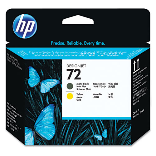 Picture of HP 72, (C9384A) Matte Black/Yellow Printhead