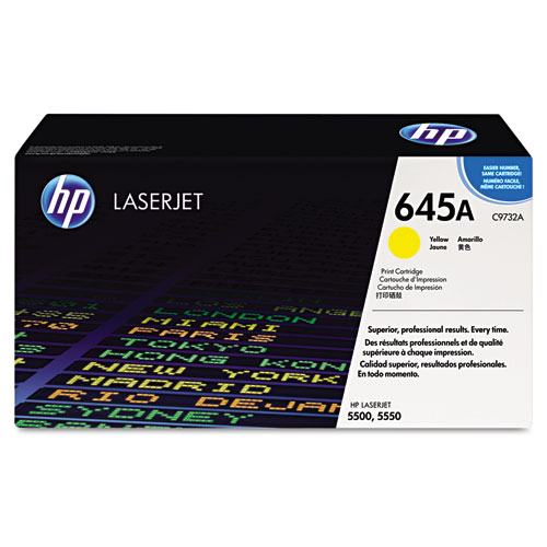 Picture of HP 645A, (C9732A) Yellow Original LaserJet Toner Cartridge