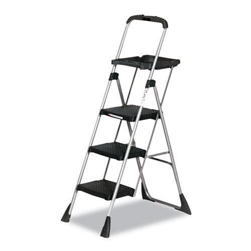 Picture of Max Work Platform, 55" Working Height, 225 lb Capacity, 3 Steps, Steel, Black