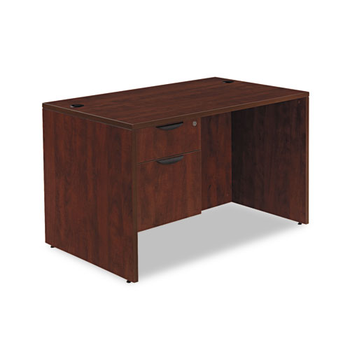 Picture of Alera Valencia Series Straight Front Desk Shell, 47.25" x 29.5" x 29.63", Mahogany