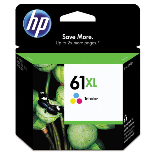 HP+61xl%2C+%28ch564wn%29+High-Yield+Tri-Color+Original+Ink+Cartridge