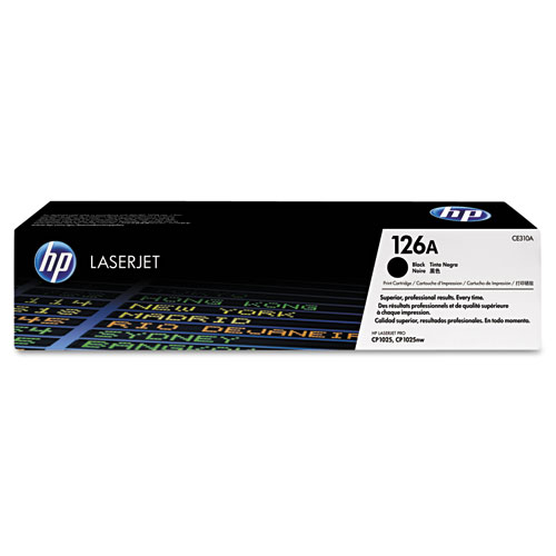 Picture of HP 126A, (CE310A) Black Original LaserJet Toner Cartridge